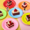 Surflyee 60 Pack Coloured Paper Plates, Birthday Plate, 7 Inch