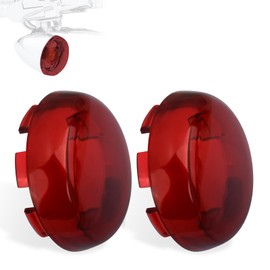 HOKUOTOLITE Turn Signal Lens Kit,Front/Rear Bullet Turn Signal Light Replacement Lenses Covers for Harley Sportster 883 1200/Touring Road King Electra Glide Street Glide/Softail/Dyna/V-Rod,Red,2 PCS