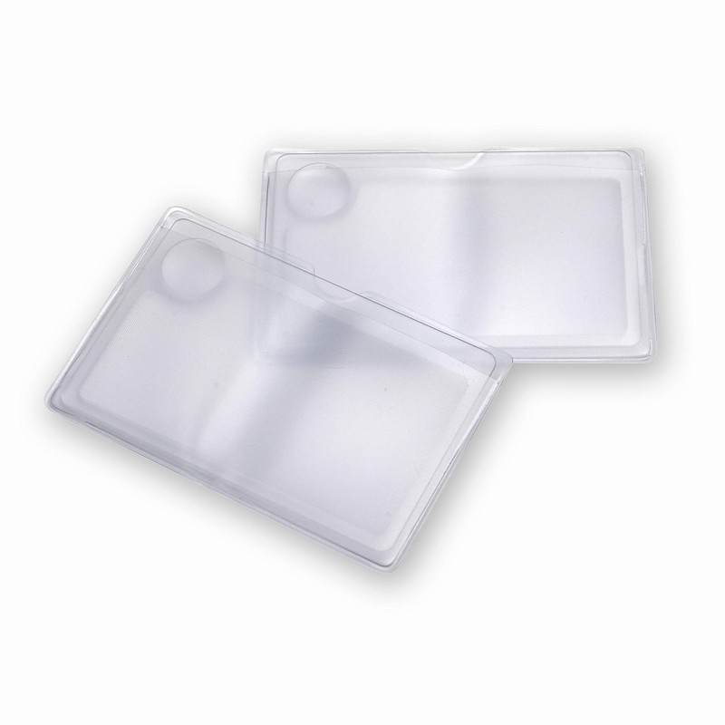 Carson 2.5x Power Credit Card Size Magnifiers (WM-01) with 6x