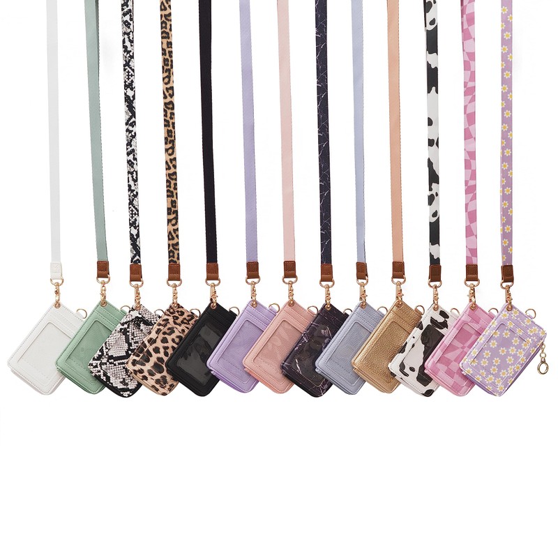 MONDO DESIGNS 2-in-1 ID Badge Holder & Lanyard Wallet -