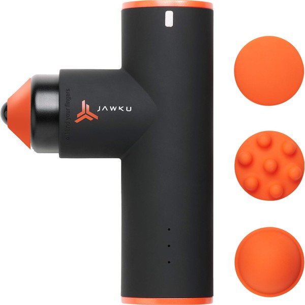 JAWKU Muscle Blaster Mini Cordless Percussion Massage Gun, Rechargeable Handheld Stimulation, Ultra Silent Vibration and Deep Tissue Muscle Massager
