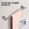 Toptowel 10 Pieces Bath Towel Bar, Includes 2 Packs 23.6