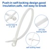 120 PCS 15 Inch Plastic Zip Ties with Screw Holes,