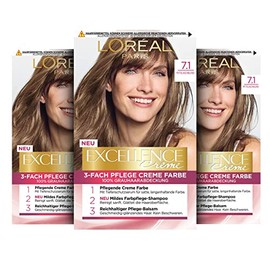 L'Oréal Paris Excellence Cream Pack of 3 x 268 g