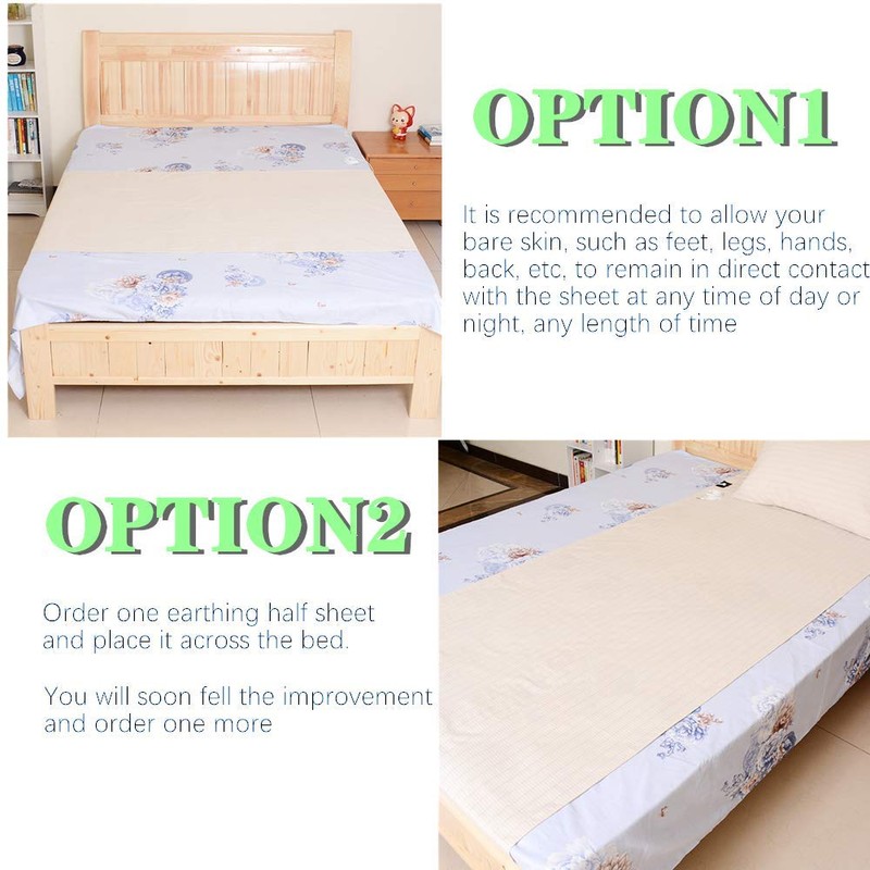 Grounding Sheet with 15ft Grounding Cord Conductive Earthing Sheet Grounding