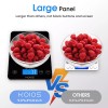 KOIOS Digital Kitchen Scale Touch Glass Diet Food Postal 33lb/15kg