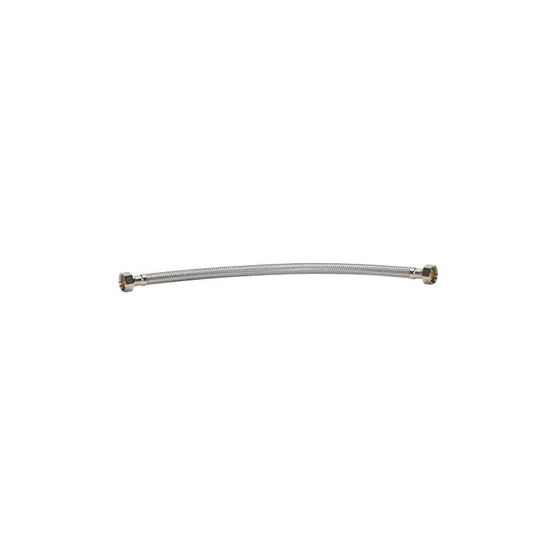 Fluidmaster B4F16 Faucet Connector, Braided Stainless Steel - 1/2-Inch F.I.P.