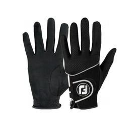 FootJoy RainGrip Men's Golf Gloves Pair, Black, XL