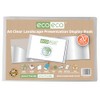 eco-eco A4 50% Recycled 20 Pocket Clear Landscape Presentation Display