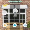 Costway 48" x 40" Door Exterior Window Awning Canopy Polycarbonate