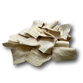 Top Dog Chews - Premium Beef Cheeks for Dogs (20 Pack), Thick Rawhide Chips, Training Dog Treats for Puppies, All-Natural Dog Chews for Small, Medium and Large Breeds (20 Pack, 20, Count)