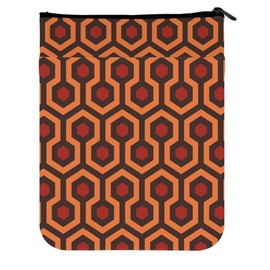 MAOFAED Horror Movie Inspired Gift Horror Movie Lover Gift Book Sleeve With Zipper Book Protector For Book Lover (the shining red)