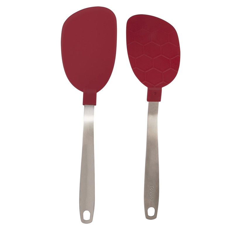 Tovolo Nylon Flex Turner With Stainless Steel Handle, Flexible Pancake