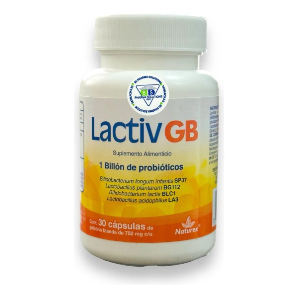 Lactiv Gb Suplemento C/30 Cáps. De 750 Mg C/u Naturex