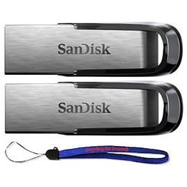 SanDisk Ultra Flair USB (2 Pack) 3.0 16GB Flash Drive High Performance SDCZ73-016G-G46 - with (1) Everything But Stromboli (tm) Lanyard