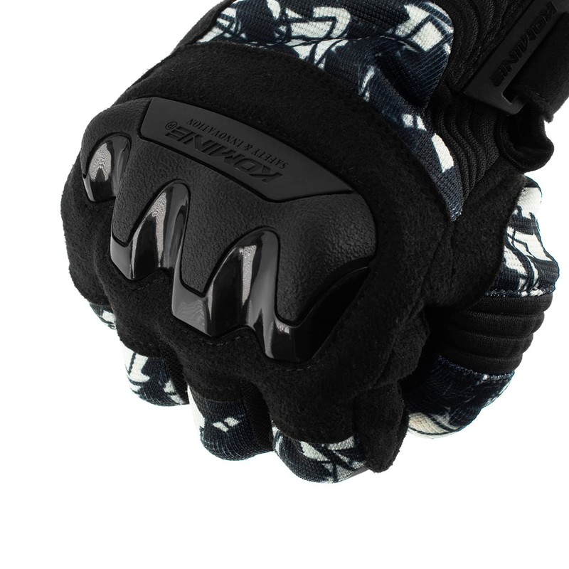 Komine GK-2203 Protective Mesh Gloves for Motorcycles Black Red M