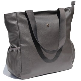 ESVAN Original Floral Water Resistant Large Tote Bag Shoulder Bag for Gym Beach Travel Daily Bags Upgraded ([Z] Gray)