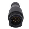2PCS 13 Pin Euro Plug Waterproof Plastic Copper Injection Molded