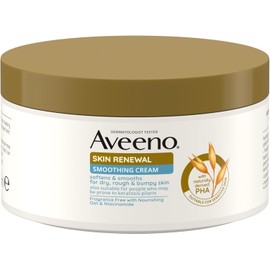 Aveeno Skin Renewal Smoothing Cream (1x 300ml​), Smoothing Cream for Dry, Rough & Bumpy Skin. Fragrance Free with Nourishing Oat & Niacinamide