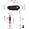 QWORK Flush Hood Latch and Pin Kit, Universal Racing Car