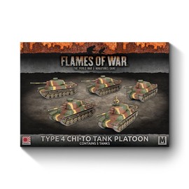 Battlefront Miniatures Flames of War Mid War Pacific Japanese Type 4 Chi-to Tank Platoon