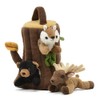 Unipak 9" Tree House with Three Finger Puppets: Black Bear,