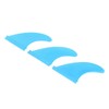 3Pcs Surfboard Fins PVC Thruster Fins Surfing Board Accessories for