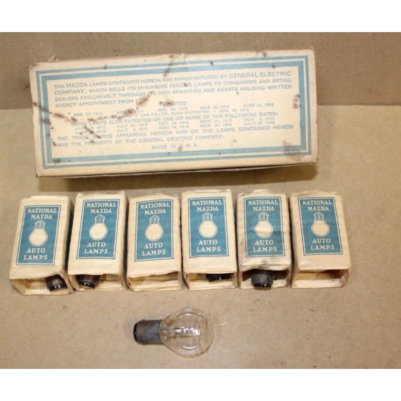 National Mazda Automobile Lamp 9 VOLT Vintge Light Bulb #1160