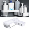 No Drilling Corner Shower Shelf Wall Mounted Bathroom Storage Rack