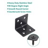 Heavy Duty Stainless Steel Corner Bracket,ULIFESTAR L Shaped Shelf Bracket