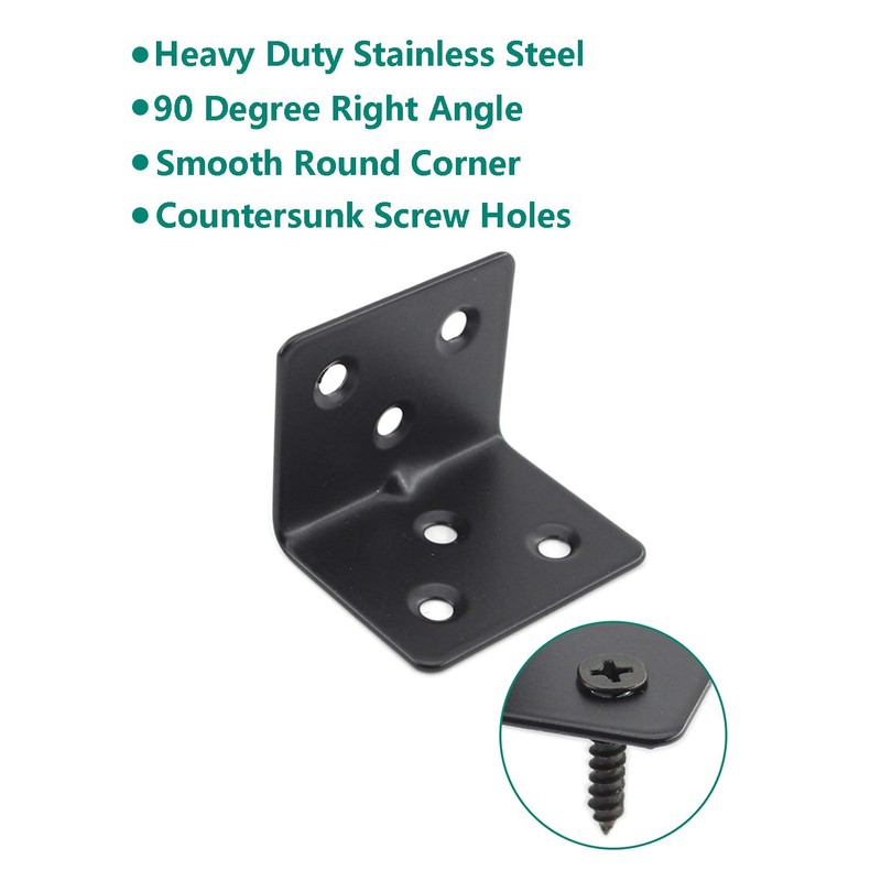 Heavy Duty Stainless Steel Corner Bracket,ULIFESTAR L Shaped Shelf Bracket