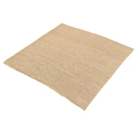 CleverDelights Square Burlap Tablecloth - 60" x 60" - Premium Jute Burlap Overlay with No-Fray Finished Edges