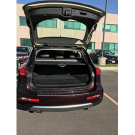 EACCESSORIES EA Rear Trunk Organizer Cargo Net for Infiniti EX35 EX37 QX50 2008-2017 - Envelope Style Cargo Net for SUV - Premium Mesh Car Trunk Organizer Vehicle Carrier Storage–Compatible with EX35