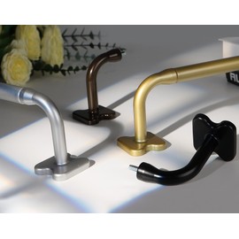 Blackout Curtain Rods for Windows 66 to 120 Inch, USFOOK Gold Wrap Around Curtain Rod, Room Darkening Drapery Rods 35 to 118 inch