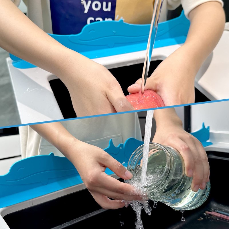 MAG HOME Silicone Sink Splash Guard 34.5"- Water Splash Protector