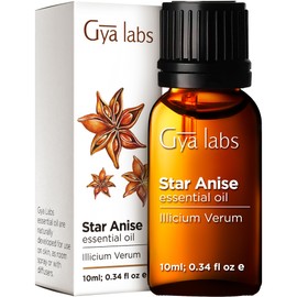 Gya Labs Star Anise Essential Oil (0.34 fl oz) - Sweet, Spicy Scent