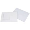 Trimcraft DCCE009 Dove Craft Cards with Envelopes 5 x 7-inch Square Window, Acrylic, Multicoloured