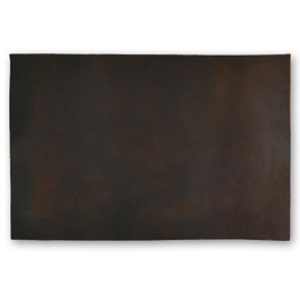 LEATHER VILLAGE Full Grain Buff Leather Sheet - 12" x 8" Dark Brown, 2mm Thick - Premium Craft Leather for Tooling, Upholstery, Workshops, and DIY Projects