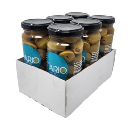 Mario Stuffed Green Olives with Creamy Truffle Cheese, 7 Ounce (Pack of 6)