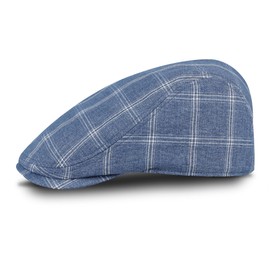 Dockers Men's Ivy Newsboy Hat, Blue, Large-X-Large