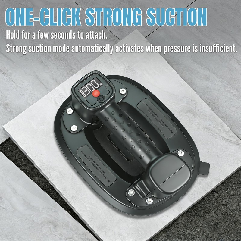 KEENTECH 10" Electric Suction Cup with Digital Display, 661 Lbs