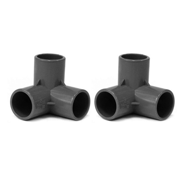 TOP-VIGOR 10pcs 3-Way Elbow PVC Pipe Fitting Furniture Grade 25mm