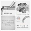 HVAC OV 5 Inch Galvanized Metal Duct Connector for HVAC