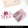 Novani Fuchsia Rhinestones 288pcs Flat Back Round Rhinestone Style 2088