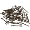 HAARallerliebst 50 Mini Bobby Pins Brown 3.4 cm Small in