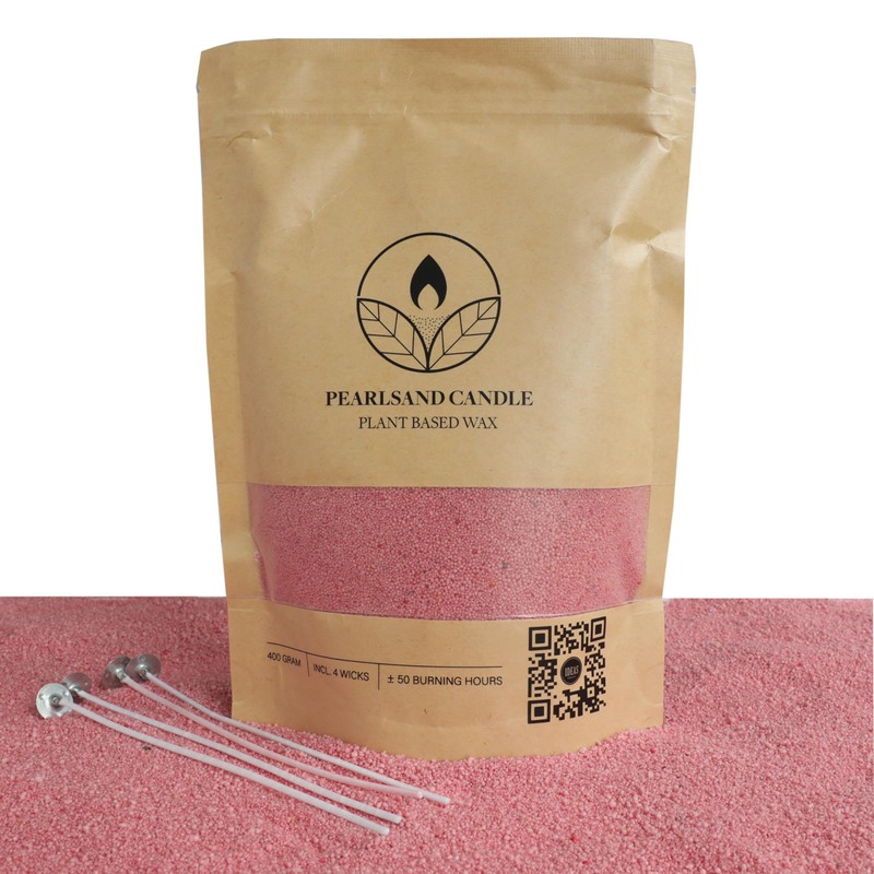 comforder Kerzensand mit Dochten, Wachsgranulat, Kerzen selber Machen Set, 400g