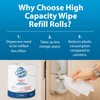 Touch Point Plus Disinfectant Wipes Roll - 1200 8”x6” Wipes,
