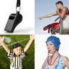 zalati 8 Pcs ABS Whistle with Lanyard Clear Sound for