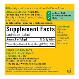 Nature Made Suplemento Vitamina D3 90 Capsulas