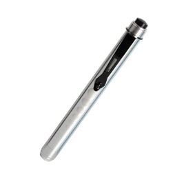3ZONE HEALTH BEAUTY Penlight Pen Torch Light Diagnostic Reusable LED Penlight with Pupil Gauge for Nurses Doctors with Pocket Clip M2 (Silver)